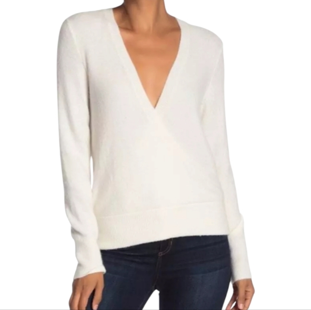 Madewell Wool Alpaca Blend Office Soft Winter Organic Wrap Sweater - Women's
